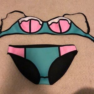 Fake triangle bikini